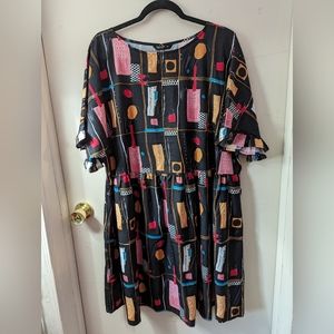 Colorful Geometrical Abstract Dress